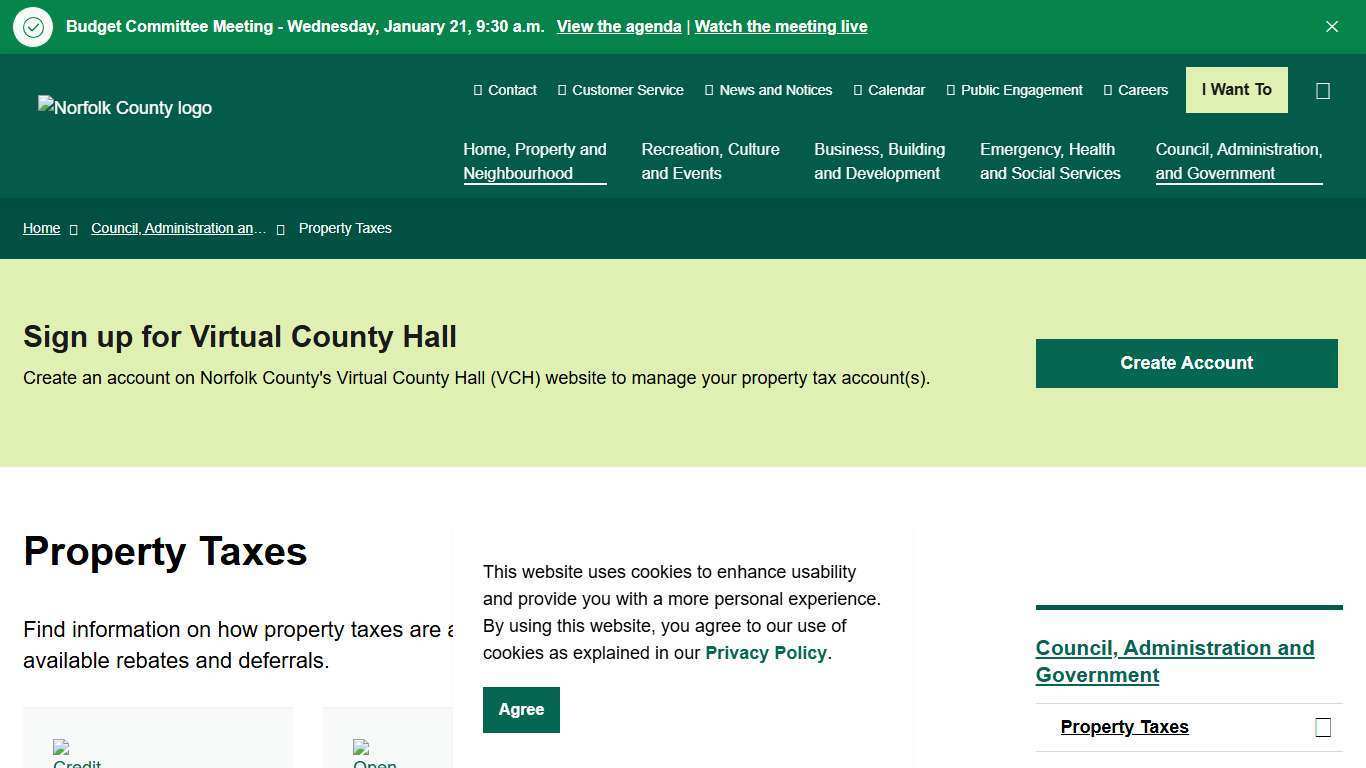 Property Taxes | Norfolk County